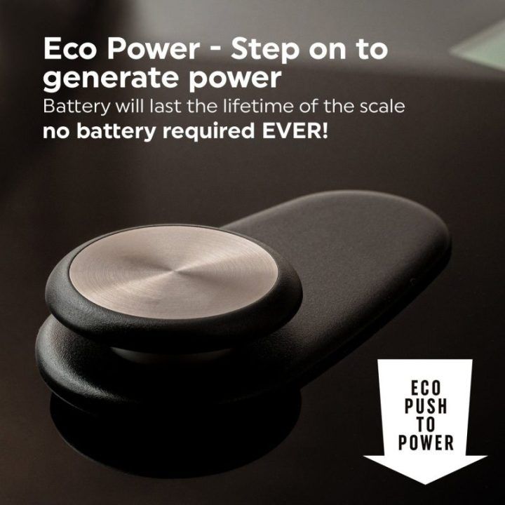 Skaitmeninės kūno svarstyklės Salter Eco Power, juodos