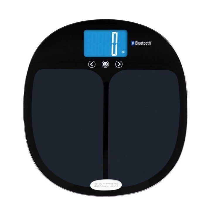 Kūno sudėties svarstyklės su Bluetooth ryšiu Salter Curve, juodos