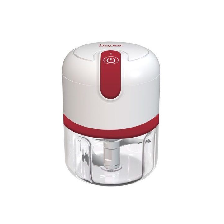 USB laidu įkraunamas maisto smulkintuvas Beper P102ROB050, 250 ml