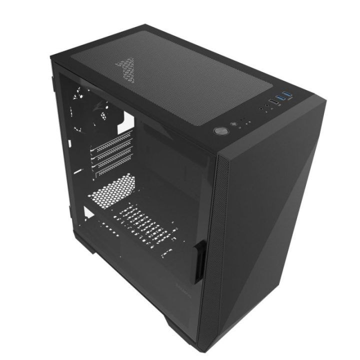 Kompiuterio korpusas su 3 × 120 mm ventiliatoriais Zalman Z1 Iceberg, juodas