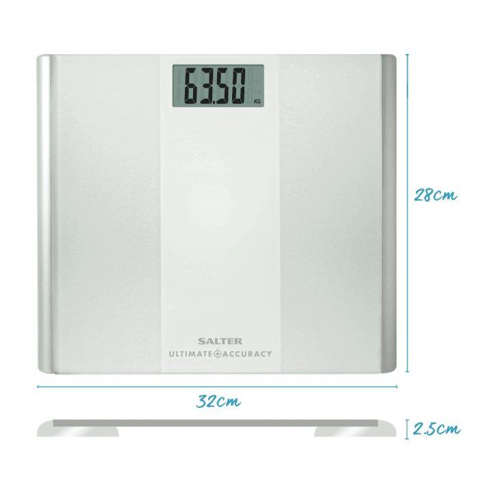 Elektroninės kūno svarstyklės Salter Ultimate Accuracy, iki 180 kg, baltos