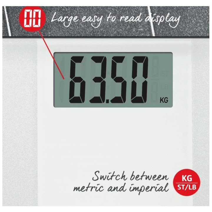 Elektroninės kūno svarstyklės Salter Ultimate Accuracy, iki 180 kg, baltos