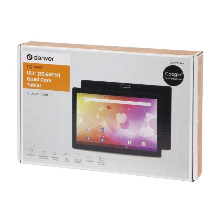 Planšetinis kompiuteris Denver TIQ-10494, 10,1 colio, 32 GB, juodas
