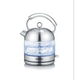 Retro stiklinis elektrinis virdulys Severin WK 3459, 1,7 l, 2400 W