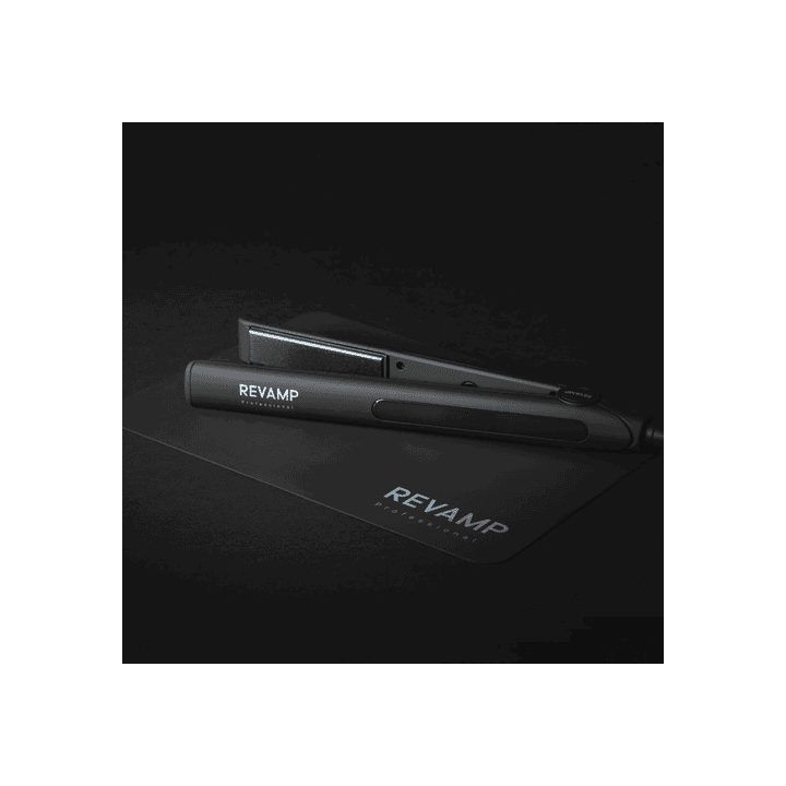 Keraminis plaukų tiesintuvas su jutikliniu ekranu Revamp Progloss Touch, 80–235 °C, juodas