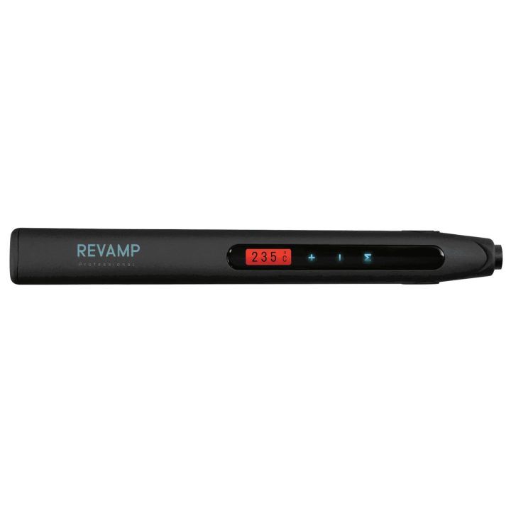 Keraminis plaukų tiesintuvas su jutikliniu ekranu Revamp Progloss Touch, 80–235 °C, juodas