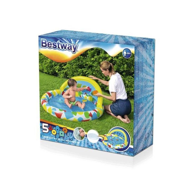 Vaikiško baseino rinkinys su stogeliu Bestway Splash & Learn, 45 l