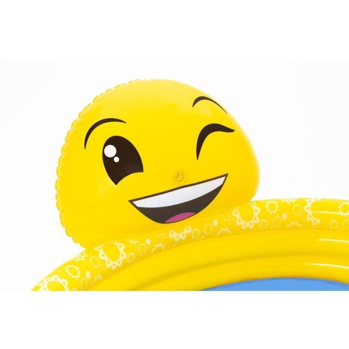 Baseinas su besišypsančio veiduko motyvu ir vandens purkštuvu Bestway Summer Smiles, 282 l