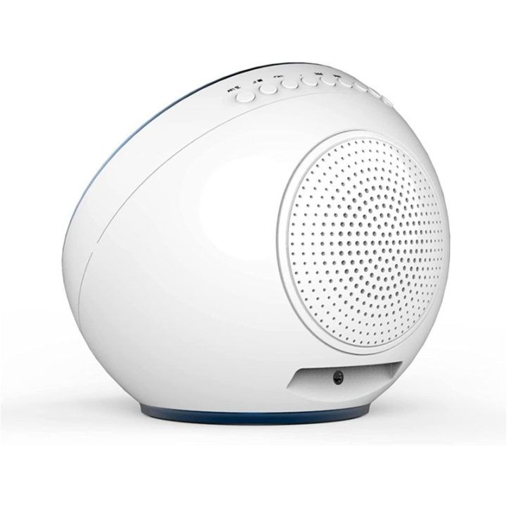 Orų stotelė su Bluetooth garsiakalbiu NASA WSP1500 Moon, 3 W, balta