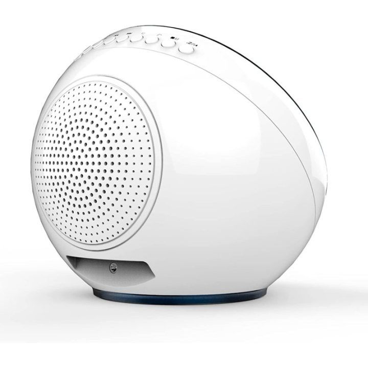 Orų stotelė su Bluetooth garsiakalbiu NASA WSP1500 Moon, 3 W, balta
