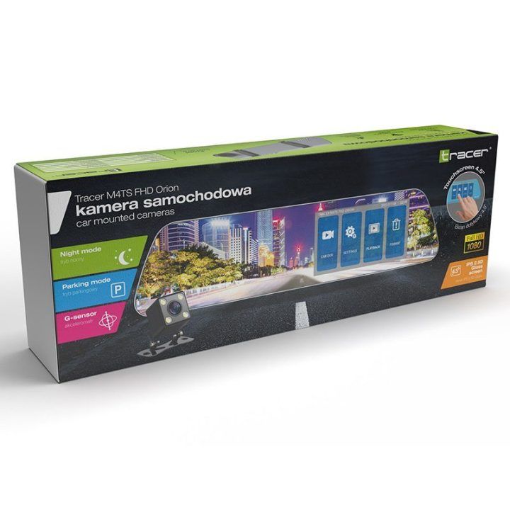 Vaizdo registratorius su dviem kameromis Tracer M4TS FHD Orion
