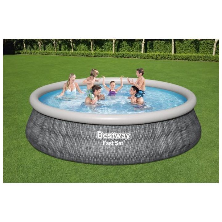 Apvalaus baseino rinkinys Bestway Fast Set, 12 362 l, 457 × 457 × 107 cm