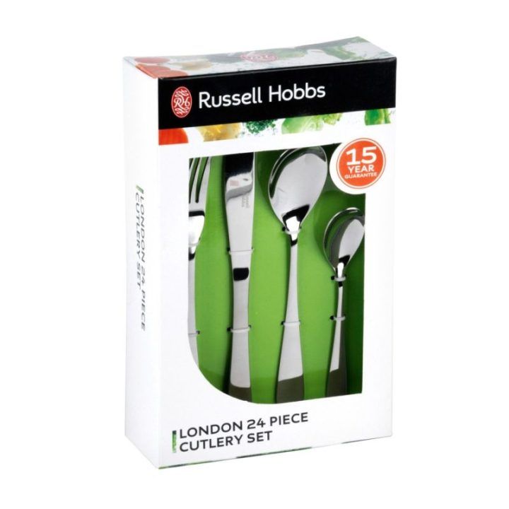 Stalo įrankių rinkinys iš nerūdijančiojo plieno Russell Hobbs London, 24 vnt