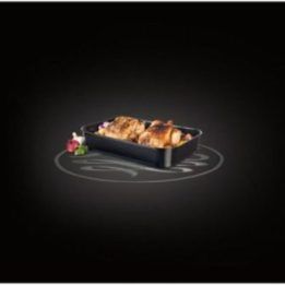 Stačiakampė emaliuota kepimo skarda Russell Hobbs VIT Enamel, 42 cm, juoda