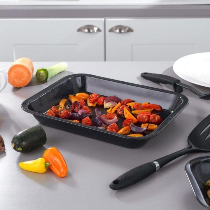 Kepimo skardų rinkinys Russell Hobbs CW20701EU, 3 vnt., juodos spalvos