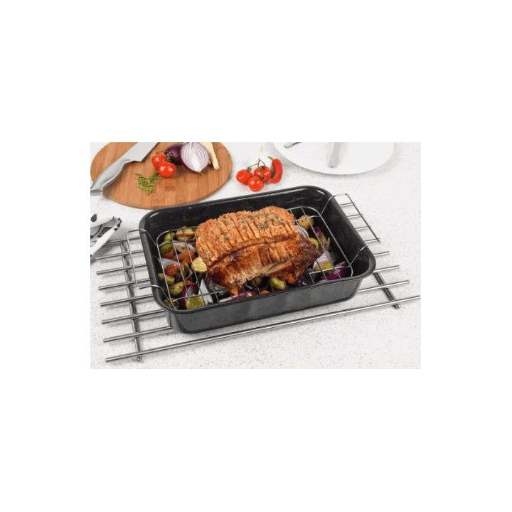 Kepimo indas su grotelėmis Russell Hobbs, 34 cm, juodas