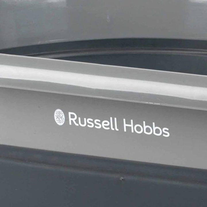 Sulankstomas skalbinių krepšys Russell Hobbs, 27 l, juodas su pilka