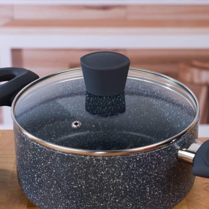 Nepridegantis puodas Russell Hobbs Nightfall, 20 cm, mėlyno marmuro