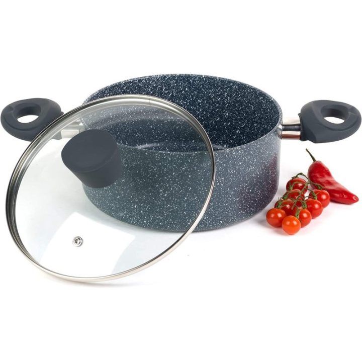 Nepridegantis puodas Russell Hobbs Nightfall, 20 cm, mėlyno marmuro