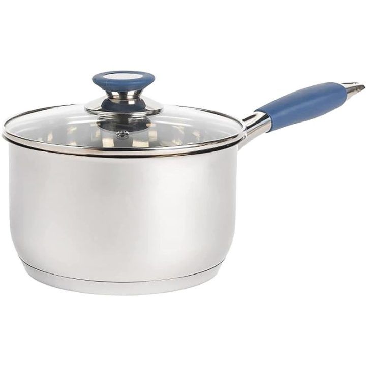 Puodų ir keptuvių rinkinys Russell Hobbs Opulence, 5 vnt., mėlynas