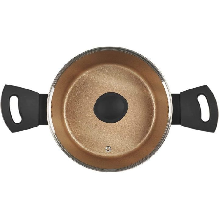 Puodas su nepridegančia danga Russell Hobbs Opulence, 20 cm, juodas