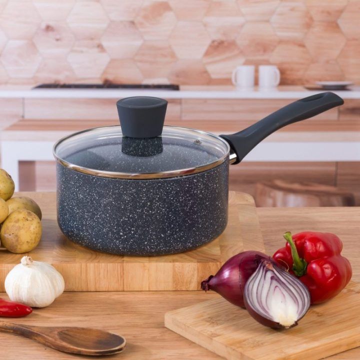 Puodas su dviejų sluoksnių nepridegančia danga Russell Hobbs Nightfall, 16 cm, tamsiai mėlynas