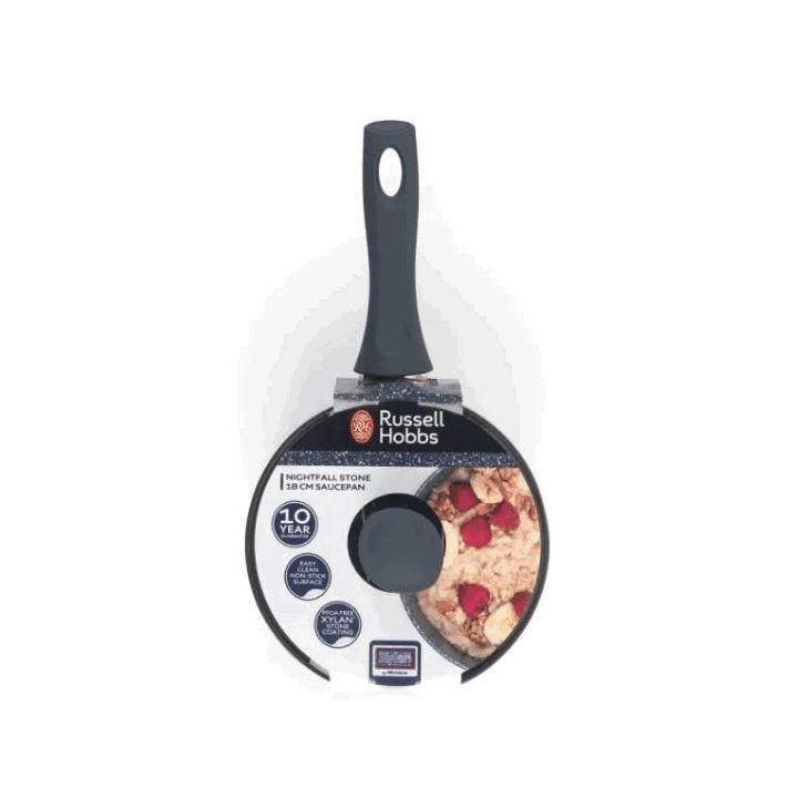 Prikaistuvė su dangčiu Russell Hobbs Nightfall Stone, 20 cm, mėlyno marmuro spalvos