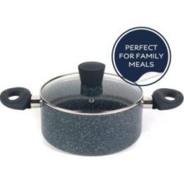Puodas su nepridegančia danga Russell Hobbs Nightfall Stone, 24 cm, tamsiai mėlynas