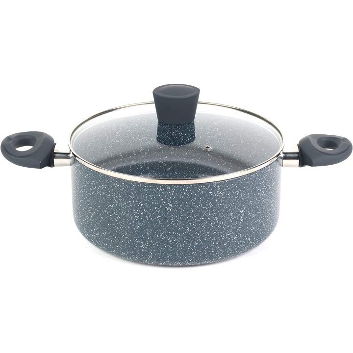 Puodas su nepridegančia danga Russell Hobbs Nightfall Stone, 24 cm, tamsiai mėlynas