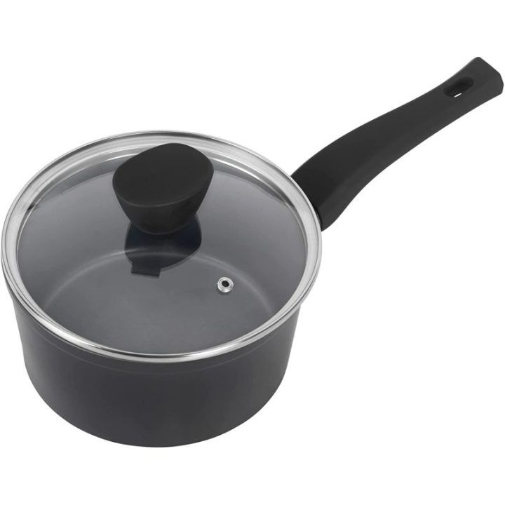 Perlamutrinis puodų rinkinys Russell Hobbs, 16, 18 ir 20 cm, 3 vnt., pilkas