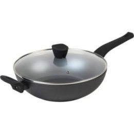 Wok keptuvė su nepridegančia danga Russell Hobbs, 28 cm, pilka