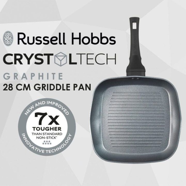 Aukšta grilio keptuvė Russell Hobbs Crystaltech, 28 cm