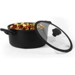 Aukštas nelipnus puodas Russell Hobbs Crystaltech, 24 cm