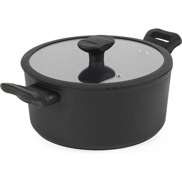 Aukštas nelipnus puodas Russell Hobbs Crystaltech, 24 cm