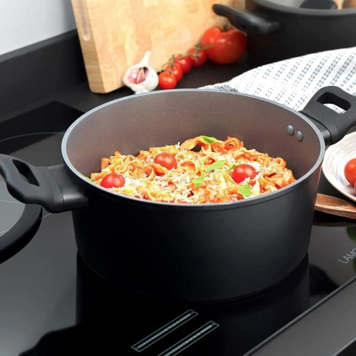 Aukštas nelipnus puodas Russell Hobbs Crystaltech, 24 cm