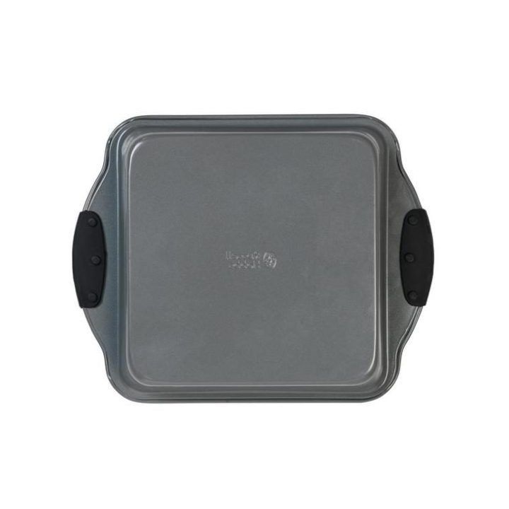 Kvadratinė kepimo forma su nepridegančia danga Russell Hobbs, 27 cm, pilka