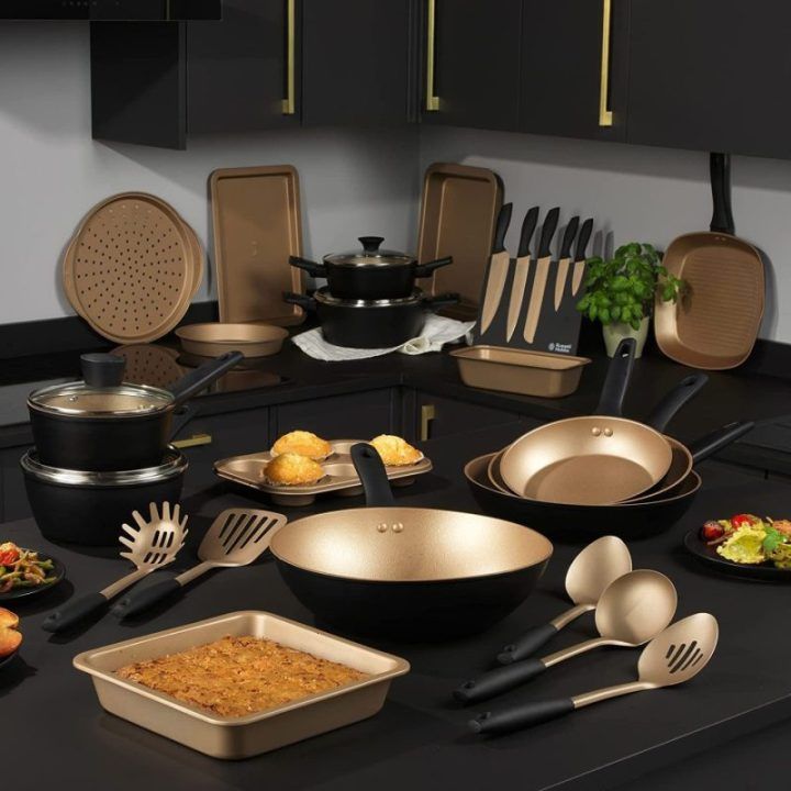 Stačiakampė duonos kepimo forma Russell Hobbs Opulence, 28 cm, aukso spalvos