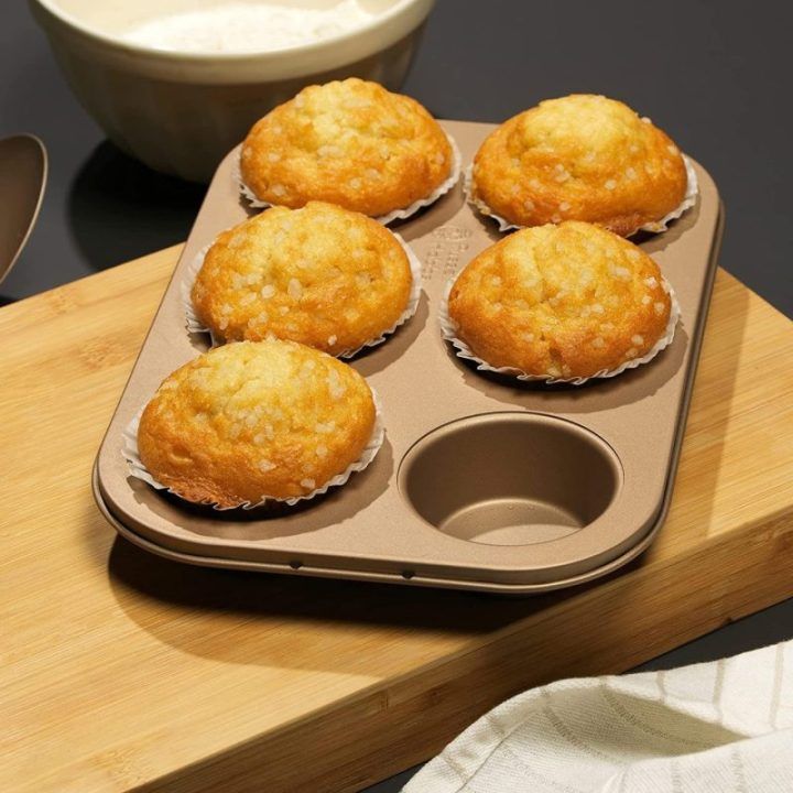 Keksiukų forma 6 vietų Russell Hobbs Opulence, 26,5 × 17,5 × 3 cm, aukso spalvos
