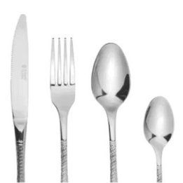 18/10 nerūdijančiojo plieno stalo įrankių rinkinys Russell Hobbs Milan, 16 vnt