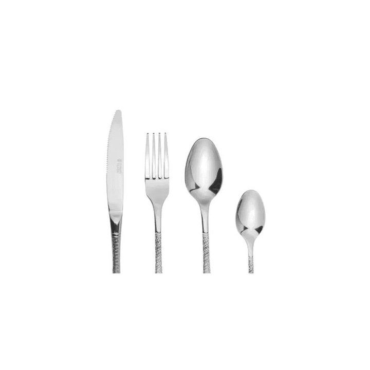 18/10 nerūdijančiojo plieno stalo įrankių rinkinys Russell Hobbs Milan, 16 vnt