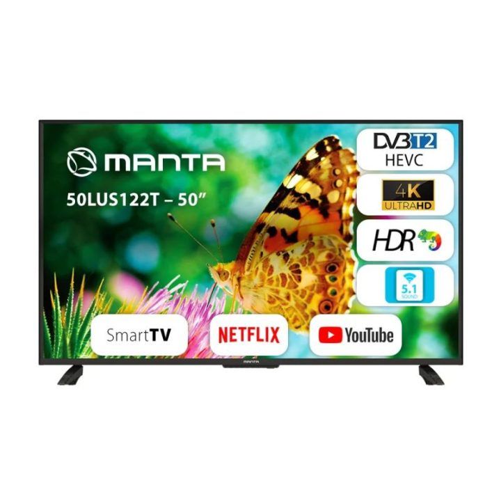 Išmanusis UHD televizorius Manta 50LUS122T, 50 colių