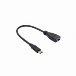Adapteris iš USB-A lizdo į USB-C kištuką Sbox, juodas