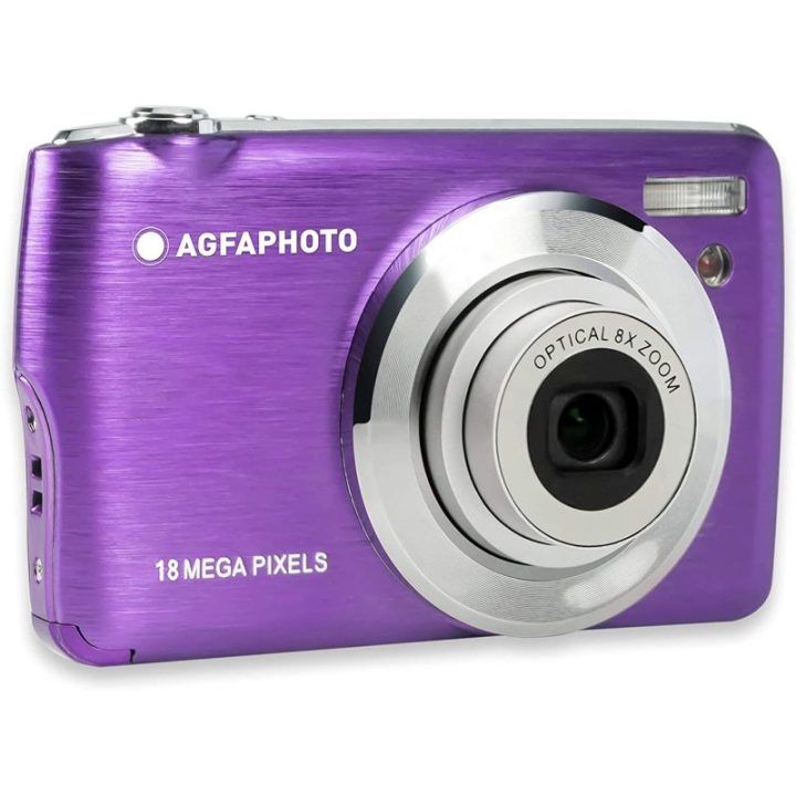 Fotoaparatas su 8× optiniu priartinimu AgfaPhoto DC8200, 18 MP, violetinis