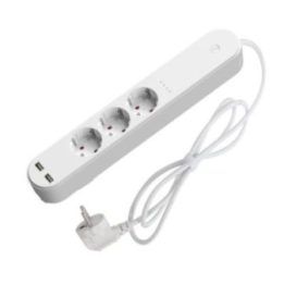 Išmanioji maitinimo juosta su 3 lizdais ir 2 USB prievadais Denver SHP-310U, 3680 W
