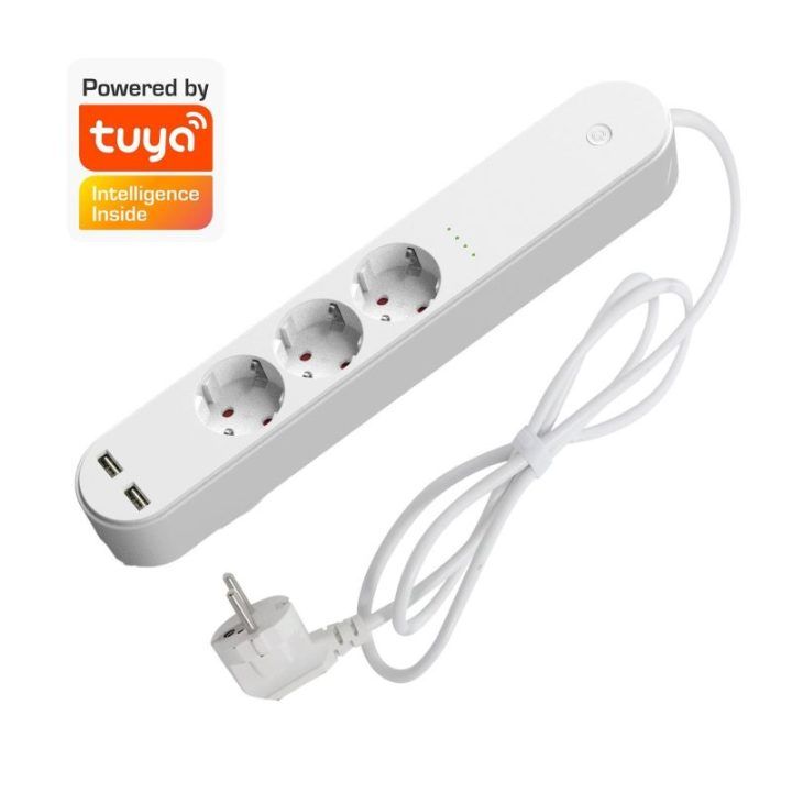 Išmanioji maitinimo juosta su 3 lizdais ir 2 USB prievadais Denver SHP-310U, 3680 W