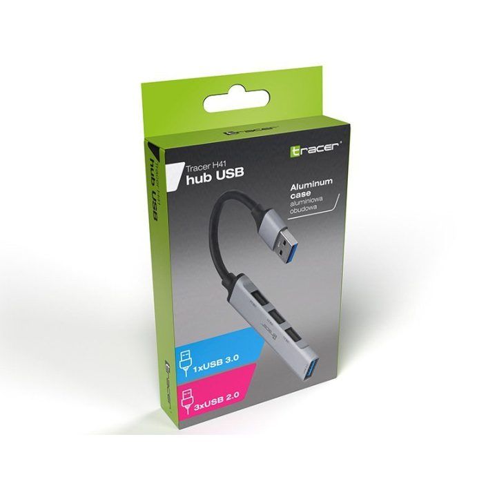 USB šakotuvas su 4 USB 3.0 prievadais Tracer H41