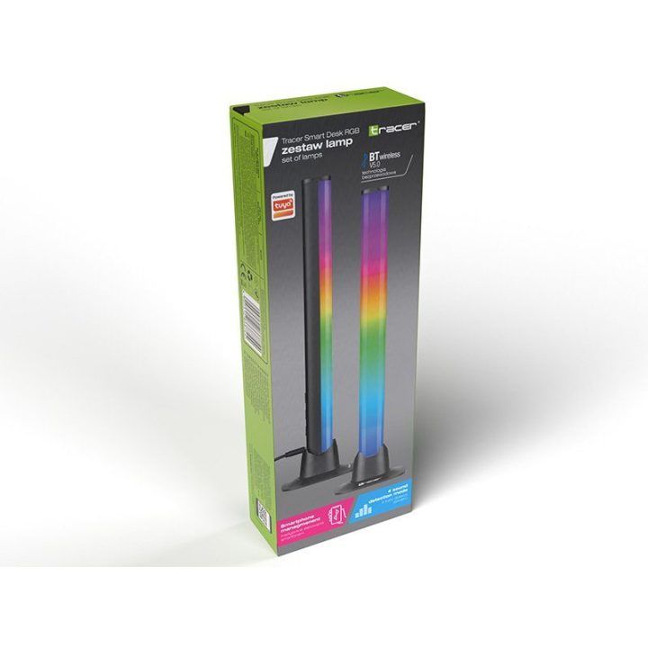 RGB stalo šviestuvų rinkinys Tracer Mart Desk, 2 vnt