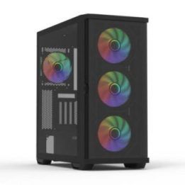 ATX kompiuterio korpusas su 4 ARGB ventiliatoriais Zalman Z10 DUO, juodas