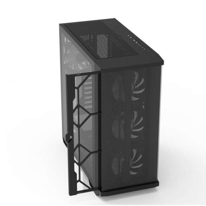 ATX kompiuterio korpusas su 4 ARGB ventiliatoriais Zalman Z10 DUO, juodas