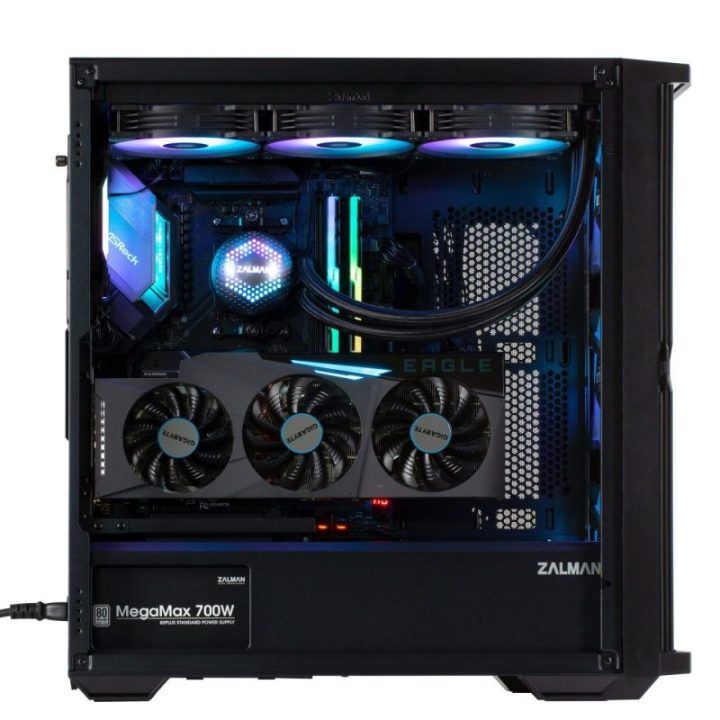 ATX kompiuterio korpusas su 4 ARGB ventiliatoriais Zalman Z10 DUO, juodas